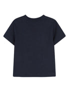 T-shirt per neonato Boss Kids blu navy a girocollo - Rubino Kids