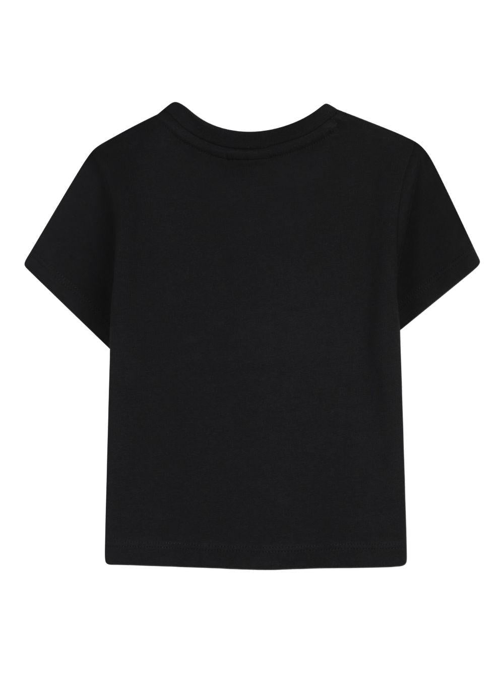 T-shirt per neonato Boss Kids nero con stampa grafica sul davanti - Rubino Kids