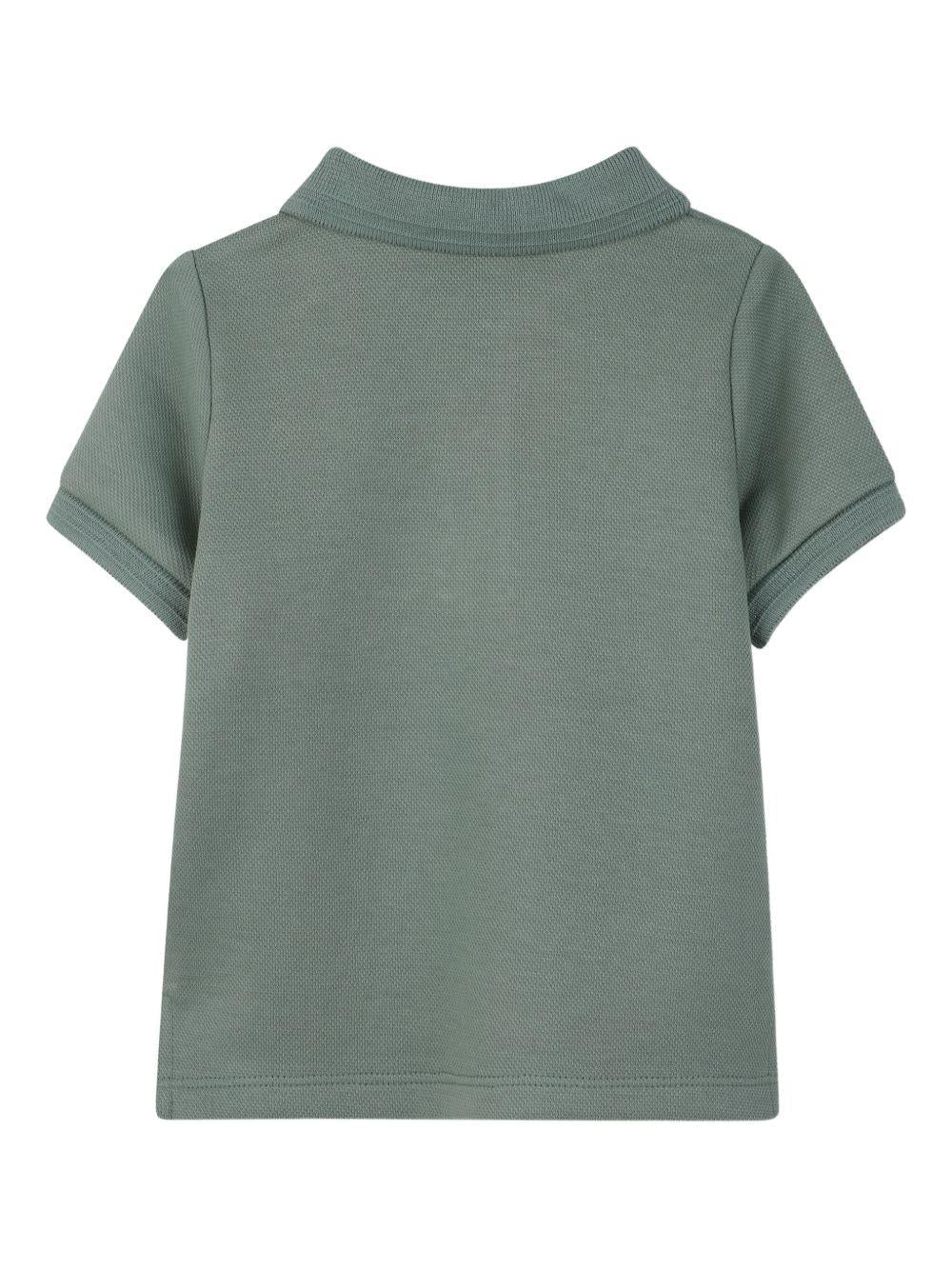 T-shirt per neonato Boss Kids verde con colletto stile polo - Rubino Kids