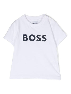 BOSS Kidswear white printed baby T-shirt
