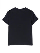 T-shirt per neonato BOSS Kidswear blu con stampa - Rubino Kids