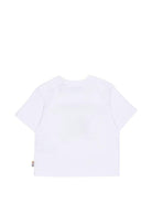 T-shirt per neonato Burberry Kids bianca con stampa Equestrian Knight - Rubino Kids