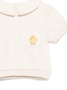 T-shirt per neonato Donsje beige con ricamo pulcino - Rubino Kids
