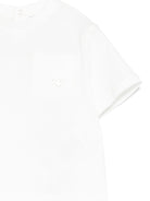T-shirt per neonato Emporio Armani Kids bianca con scollo tondo - Rubino Kids