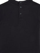 T-shirt per neonato Emporio Armani Kids blu scuro con logo aquila - Rubino Kids