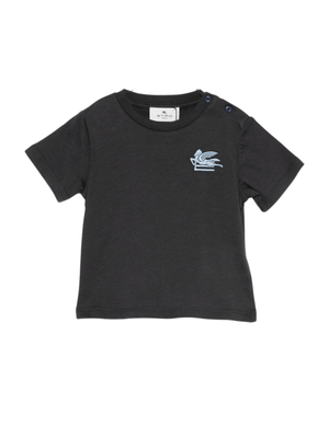 T-shirt per neonato ETRO KIDS blu con logo sul davanti
