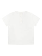 T-shirt per neonato Fendi Kids bianco con stampa grafica sul davanti - Rubino Kids