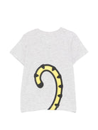 T-shirt per neonato Kenzo Kids bianca con stampa grafica - Rubino Kids