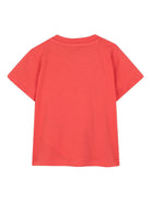 T-shirt per neonato Kenzo Kids rossa con stampa grafica sul davanti - Rubino Kids