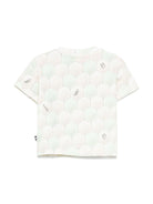 T-shirt per neonato Molo Riley beige con stampa all - over - Rubino Kids