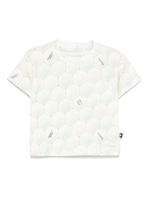Molo Riley beige all-over print baby T-shirt
