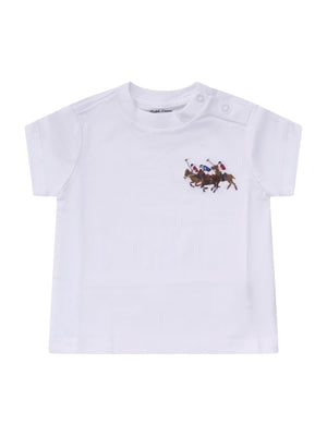 Polo Ralph Lauren Kids White Equestrian Knight Logo Baby T-Shirt