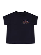 T-shirt per neonato Polo Ralph Lauren Kids nera con Equestrian Knight sul davanti - Rubino Kids