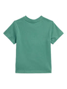 T-shirt per neonato POLO RALPH LAUREN Kids verde in cotone con stampa logo - Rubino Kids