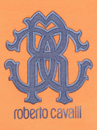 T-shirt per neonato Roberto Cavalli Kids arancione con logo sul davanti - Rubino Kids