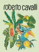 T-shirt per neonato Roberto Cavalli Kids verde con stampa grafica tropicale - Rubino Kids