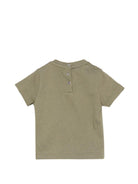 T-shirt per neonato Roberto Cavallo Kids verde con logo sul davanti - Rubino Kids