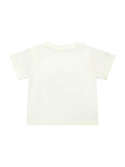 T-shirt per neonato Stella McCartney Kids bianca con stampa grafica - Rubino Kids