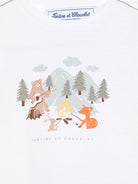 T-shirt per neonato Tartine Et Chocolat bianco con stampa - Rubino Kids