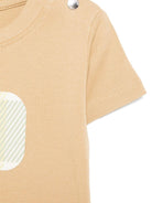 T-shirt per neonato Trussardi Junior beige con stampa grafica - Rubino Kids
