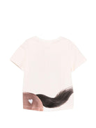 T-shirt Rie per bambina Molo beige con stampa grafica - Rubino Kids