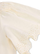 T-shirt Ritza per bambina Molo beige con dettagli occhielli - Rubino Kids