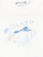 T-shirt Tom per neonato Bonpoint bianco con stampa grafica sul davanti - Rubino Kids