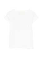 T-shirt Tom per neonato Bonpoint bianco con stampa grafica sul davanti - Rubino Kids