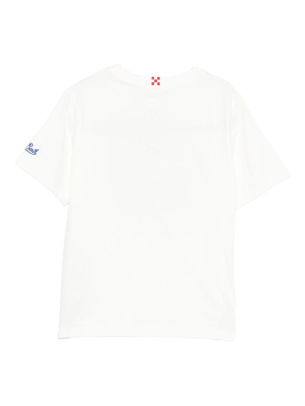 T - shit per bambino MC2 Saint Barth Kids bianca con stampa supereroi - Rubino Kids