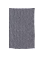 Telo mare per bambini Balmain Kids bianco e nero con stampa geometrica all - over - Rubino Kids