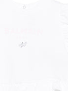 Top da neonata Balmain Kids bianco con ruches - Rubino Kids