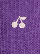 Top per bambina Bonpoint viola con motivo a ciliega - Rubino Kids