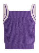 Top per bambina Bonpoint viola con motivo a ciliega - Rubino Kids