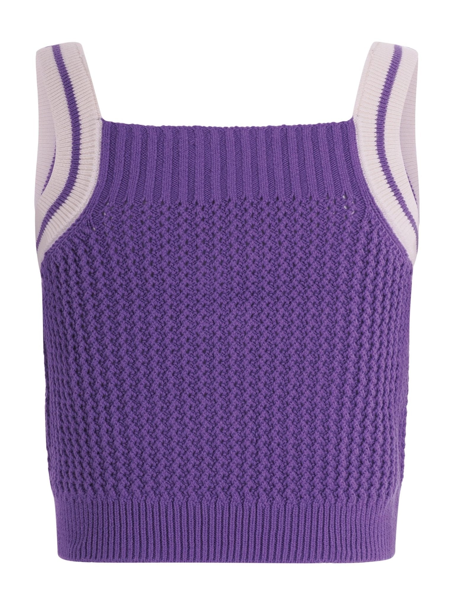 Top per bambina Bonpoint viola con motivo a ciliega - Rubino Kids