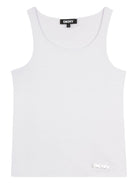 Top per bambina DKNY Kids argentato con paillettes - Rubino Kids