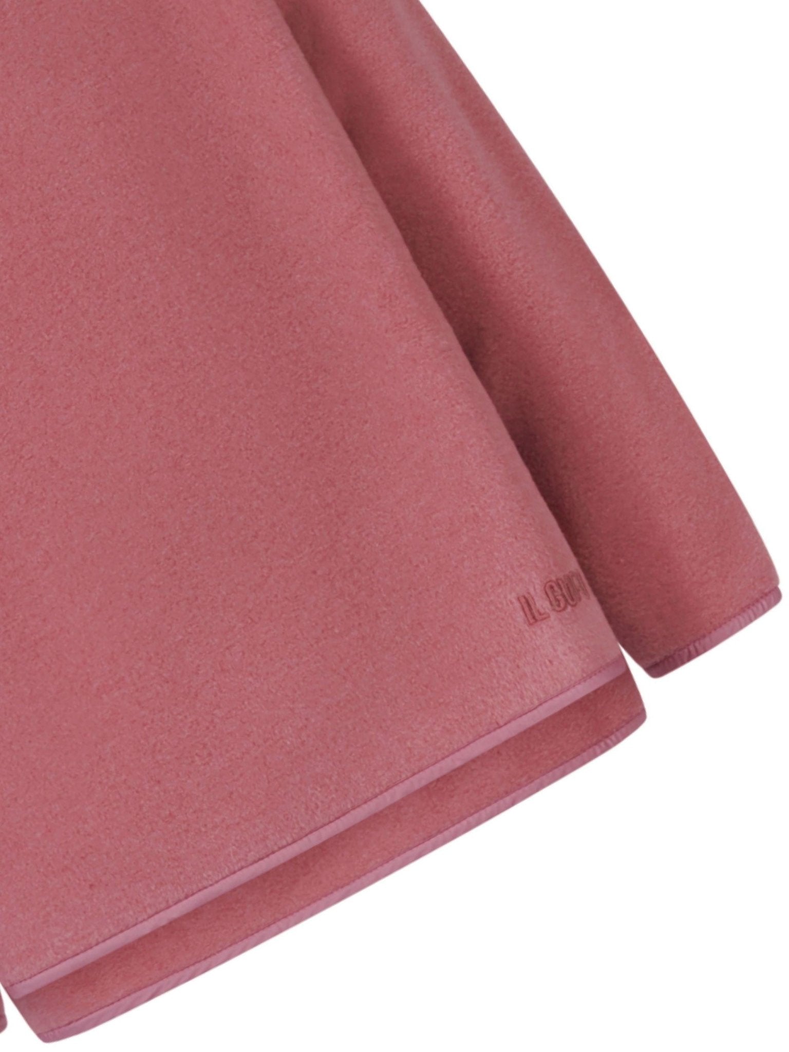 Top per bambina Il Gufo rosa a collo alto con bordo a contrasto - Rubino Kids