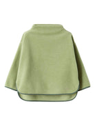 Top per bambina Il Gufo verde a collo alto con bordo a contrasto - Rubino Kids