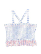 Top per bambina Louise Misha blu con design a righe - Rubino Kids