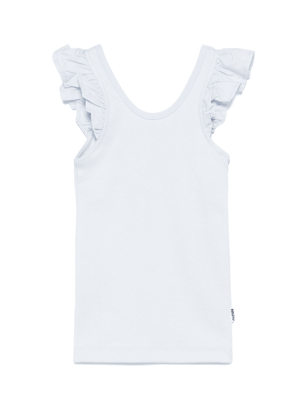 Top per bambina Molo azzurro con ruches e scollo ampio - Rubino Kids