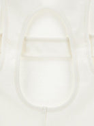 Top per bambina Monnalisa bianco a coste con dettaglio cut - out - Rubino Kids