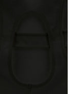 Top per bambina Monnalisa nero con dettaglio cut - out - Rubino Kids