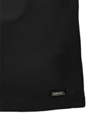 Top per bambina Monnalisa nero con dettaglio cut - out - Rubino Kids