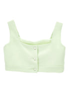 Top per bambina Monnalisa verde con bottoni - Rubino Kids