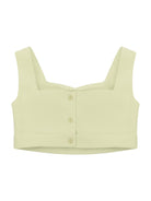 Top per bambina Monnalisa verde con bottoni - Rubino Kids