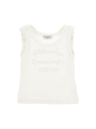 Top per bambina Philosophy di Lorenzo Serafini Kids bianca con ruches - Rubino Kids