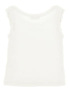 Top per bambina Philosophy di Lorenzo Serafini Kids bianca con ruches - Rubino Kids