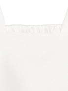 Top per bambina Simonetta bianco con scollo quadrato - Rubino Kids