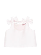 Top per bambina Simonetta rosa con dettaglio fiocco - Rubino Kids