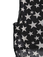Top per bambina Stella McCartney Kids nero con stampa stelle all - over - Rubino Kids