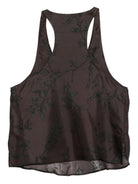 Top per donna ALYSI marrone con motivo floreale - Rubino Kids